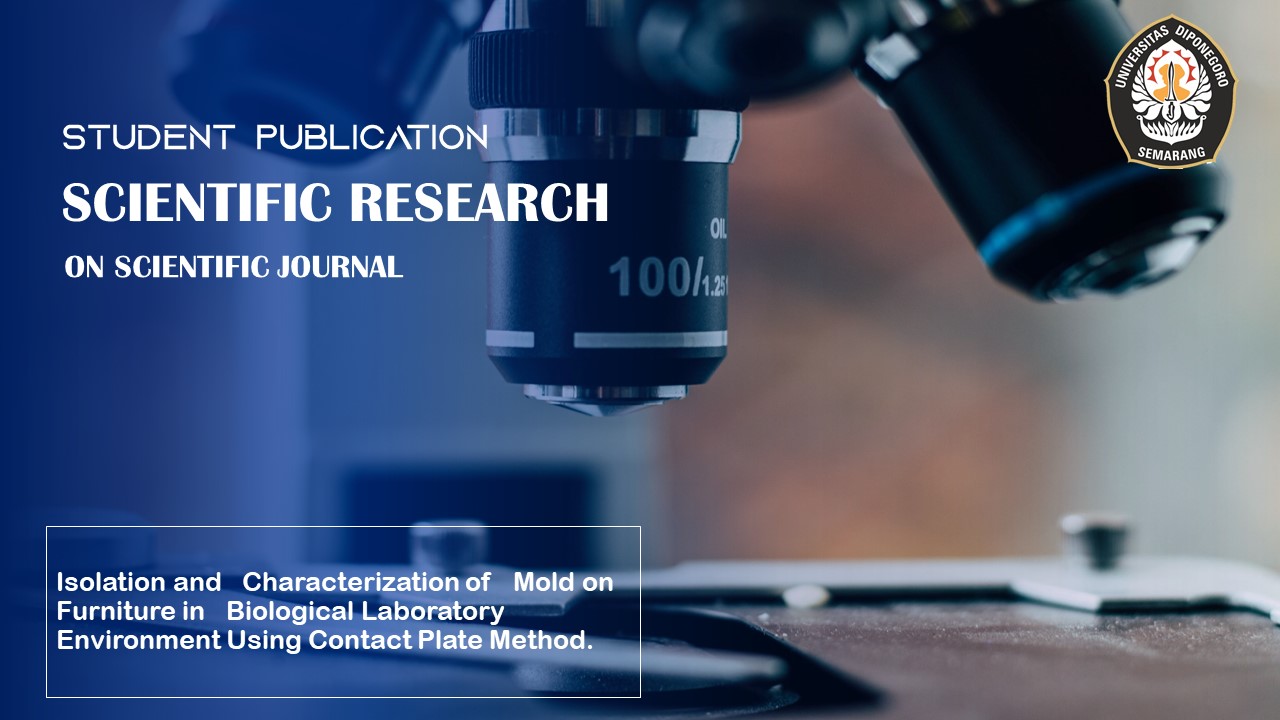 What are the types of mold on the surface of biology laboratory furniture?