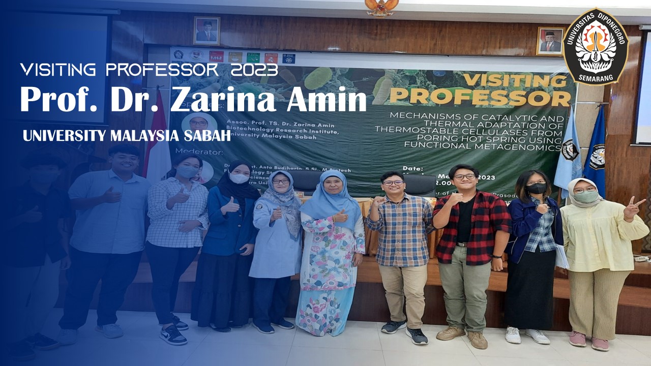 VISITING PROFESSOR Assoc. Prof. ZARINA AMIN FROM UMS, MALAYSIA