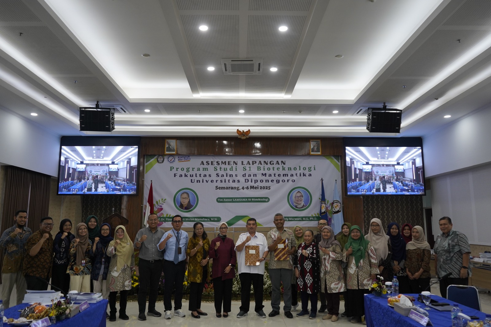 Program Studi S1 Bioteknologi UNDIP Sukses Laksanakan Asesmen Lapangan Akreditasi LAMSAMA