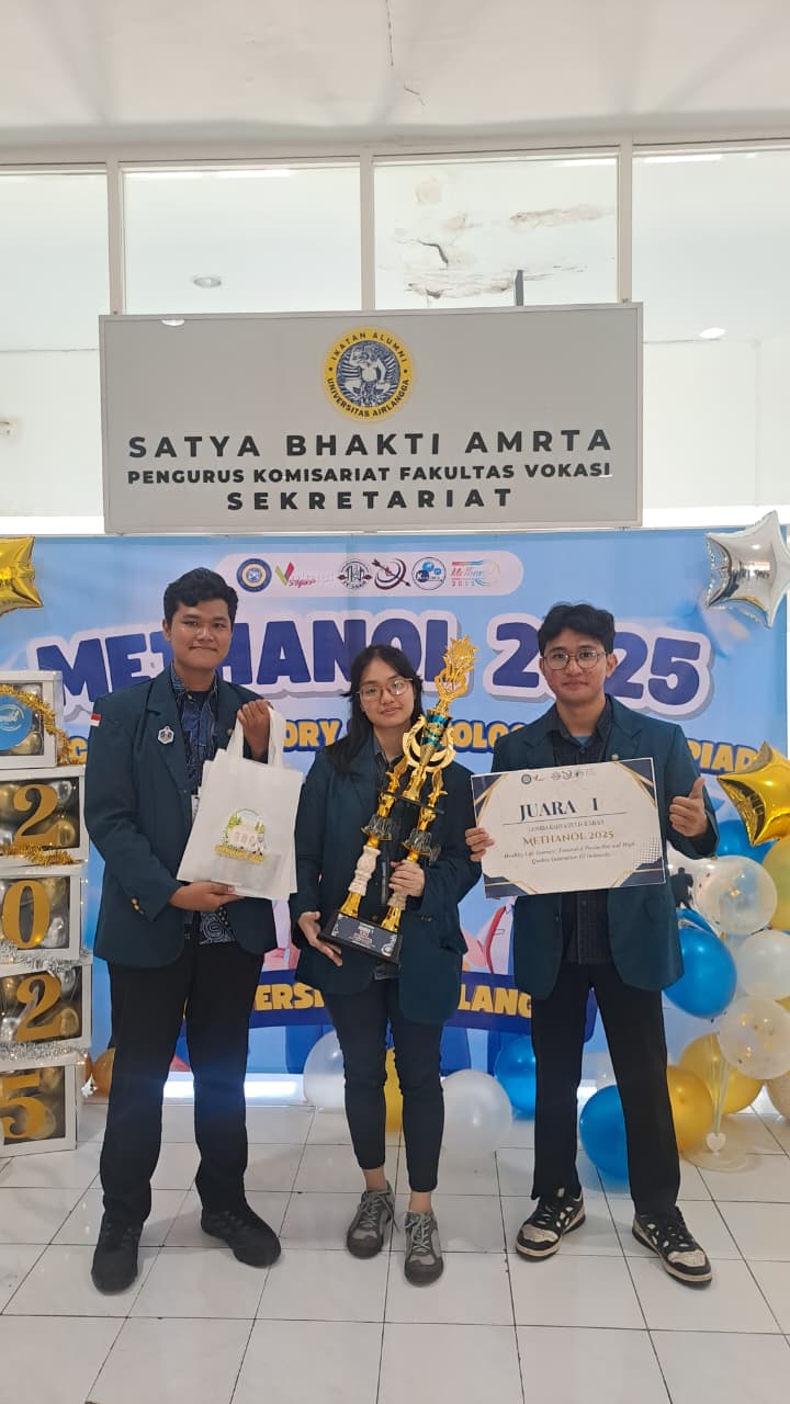 Mahasiswa Bioteknologi Undip Raih Juara 1 Lomba Karya Tulis Ilmiah di Ajang METHANOL 2025