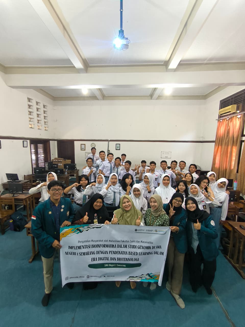 Mahasiswa UNDIP Kenalkan Bioinformatika dan Studi Genomik di SMA Negeri 1 Semarang Melalui Pendekatan Project-Based Learning