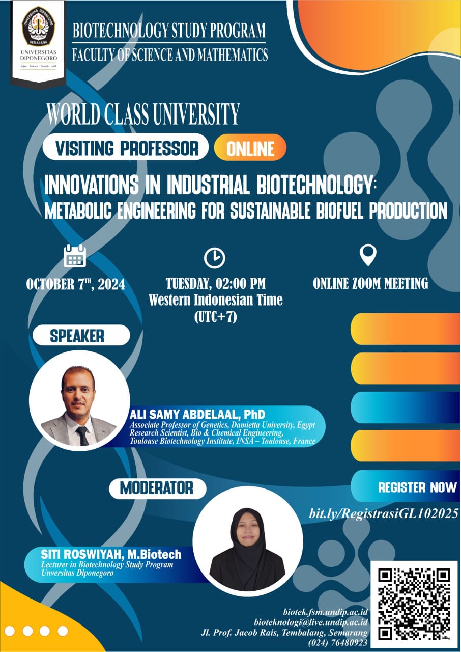 [VISITING PROFESSOR ONLINE – GENERAL LECTURE]